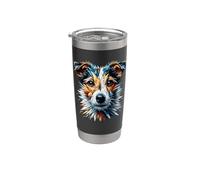 Polygon Art Jack Russell Terrier Jack Russells Bicchiere termico in acciaio inox doppia parete