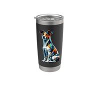 Polygon Art Jack Russell Terrier Jack Russells Bicchiere termico in acciaio inox doppia parete
