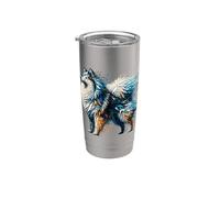 Polygon Art Japanese Spitz Bicchiere termico in acciaio inox doppia parete