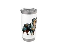 Polygon Art Miniature American Shepherd MAS Bicchiere termico in acciaio inox doppia parete