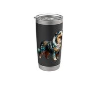 Polygon Art Miniature American Shepherd MAS Bicchiere termico in acciaio inox doppia parete