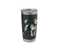 Polygon Art Parson Russell Terrier Bicchiere termico in acciaio inox doppia parete