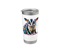 Polygon Art Sugar Glider Sugar Gliders Bicchiere termico in acciaio inox doppia parete