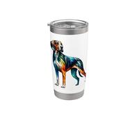 Polygon Art Treeing Walker Coonhound Bicchiere termico in acciaio inox doppia parete