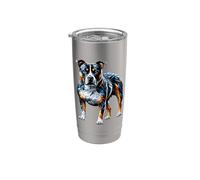 Polygon Staffordshire Bull Terrier Staffy Terriers Bicchiere termico in acciaio inox doppia parete