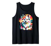 Polygonal Abstract Art American Eskimo Dog Canotta