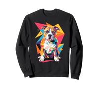 Polygonal Abstract Art American Pit Bull Terrier Pittie Felpa