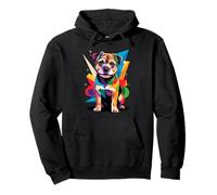 Polygonal Abstract Art Border Terrier Border Terriers Felpa con Cappuccio