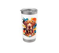 Polygonal Abstract Art Chesapeake Bay Retriever Chessie Bicchiere termico in acciaio inox doppia parete
