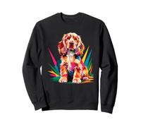 Polygonal Abstract Art Cocker Spaniel Spaniels Felpa
