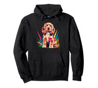 Polygonal Abstract Art Cocker Spaniel Spaniels Felpa con Cappuccio