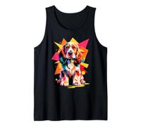 Polygonal Abstract Art English Cocker Spaniel Spaniels Canotta