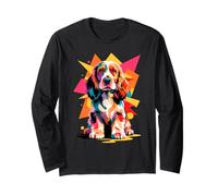 Polygonal Abstract Art English Cocker Spaniel Spaniels Maglia a Manica
