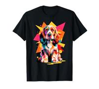Polygonal Abstract Art English Cocker Spaniel Spaniels Maglietta