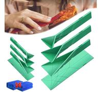 Polygons - Cucchiaio dosatore piatto 3 in 1, 2 cucchiai con 6 diverse dimensioni, cucchiaio dosatore poligonale, piatto, multifunzione, pieghevole, utensili da cucina, utensili da cucina per cucinare