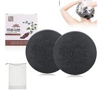 Polygonum Multiflorum Shampoo Soap, capelli neri e spessi Polygonum Soap Bar, He Shou Wu, sapone naturale Polygonum, favorisce la crescita dei capelli e previene la caduta dei capelli (2 pezzi)