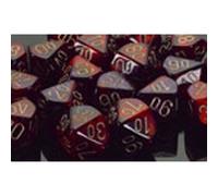 Polyhedral Dice: Gemini - Purple-Red with Gold (7)
