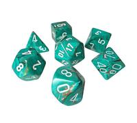 Polyhedral Dice: Marble Oxi-Coppe with White (7)