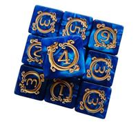 Polyhedral Dice Set, Creative Dragon Pattern Role-Playing, Acrylic, 10x Dicefor Table Games, Decor, Desk, Car, Ideal for Kids, Adults, Men, and Women, 1.7x1.7x1.7cm