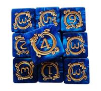 Polyhedral Dice Set, Dragon Pattern Table Game Dice, 10x Creative RPG Durable Resin Build, Fantasy-Inspired Design for Kids Adults Men Women for Decor Display 1.7cm/0.67in