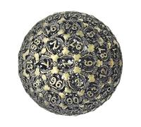 Polyhedral Dice, Single Dice, 100 lati High Precision Metal Construction Large Size Collectible Item, Entertainment Tool for Serious Gamers and Collectors, 1,97 x 1,97 x 1,97 pollici
