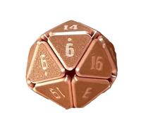 Polyhedral Dice Stress Cube - 3D Printed Sensory Fidget | Flexible Calming Squeeze Toy With Smooth Grip Texture, Soft Relief Tool For Tabletop Groups, Home Office, School