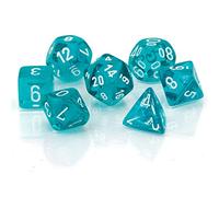 Polyhedral Dice: Translucent Teal