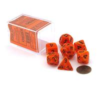 Polyhedral Dice: Vortex Orange