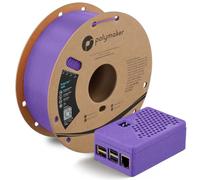 Polymaker Filamento ABS viola galassia 1,75 mm per stampante 3D 1,75 mm resistente al calore 1 kg - PolyLite Galaxy Violet ABS Filamento di stampa 3D 1,75 mm, solido e durevole