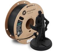 Polymaker Filamento HT-PLA da 1,75 mm nero, PLA ad alta temperatura per stampa 3D, resistente al calore fino a 130 °C, facile da stampare, funziona con la maggior parte delle stampanti FDM, bobina da