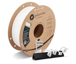 Polymaker HT-PLA Filamento PLA ad alta temperatura per stampa 3D, stabile al calore fino a 130 °C, facile da stampare, funziona con la maggior parte delle stampanti FDM, bobina da 1 kg