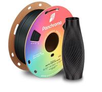 Polymaker Panchroma - Filamento in PLA opaco, 1,75 mm, 1 kg, per stampante 3D Polyterra, colore nero carbone opaco, 1 kg, compatibile con la maggior parte delle stampanti 3D FDM, bobina da 1 kg