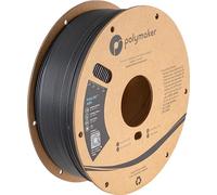 Polymaker PolyLite ABS Filamento 1,75 mm Grigio Scuro - Bobina di Cartone da 1 kg, Resistente al Calore per Stampa 3D