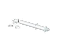 POLYMAX Kit Coassiale Scarico Fumi Orizzontale MOD.003 Adattabile Baxi Roca Termet per Caldaie a Condensazione 60/100 PP