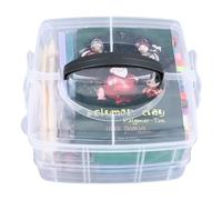 Polymer Clay Kit 42 Colors, Polymer Clay Set for Kids Ages 3+, Non Baking Air Dry Modeling Clay with 5 Spatula Tools, Lightweight PVC Craft Clay for Jewelry Making and Creative Pla