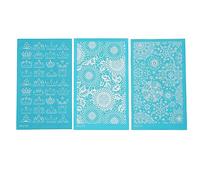 Polymer Clay Silk Screen Stencils Colorful Signs Exercise Hands On Skills for DIY Wood Canvas Glasses Shopping Bags (214 216 218)