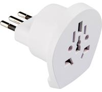 Poly Pool Adattatore universale da viaggio PP0444 Tipo L (IT) Bianco