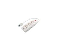 Polypool Ciabatta elettrica Multipresa 6 Posti Interruttore Bianco 454.2XL