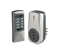 Poly Pool PP1530 Kit Presa Italiana Telecomandata Senza Fili Wireless Portata 30 Metri (Spina/Presa + Telecomando)