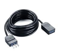 POLYPOOL Prolunga 250V con 5 m di cavo, spina e presa 10A 2P+T, nero