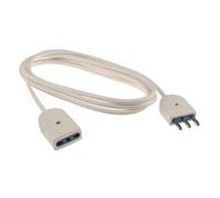 Poly Pool PP0386S Prolunga 3 m, Spina 16 A e Presa Bivalente, Bianco