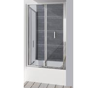 Polysan Deep porta doccia 100 cm pieghevole cromo lucida/vetro trasparente MD1910
