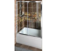 Polysan Deep porta doccia 120 cm scorrevole cromo lucida/vetro trasparente MD1216