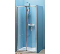 Polysan Easy Line porta doccia 80 cm pieghevole cromo lucida/vetro trasparente EL1980