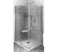 Polysan Fortis Line parete doccia 90 cm cromo lucida/vetro trasparente FL3590