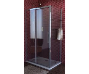 Polysan Lucis Line parete doccia 80 cm cromo lucida/vetro trasparente DL3315