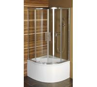 Polysan Selma box doccia 90x90 cm semicircolare cromo lucida/vetro trasparente MD2516