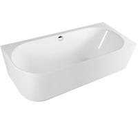 Polysan Sussi vasca da bagno a parete 160x70 cm ovale bianco 90191R
