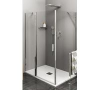 Polysan Zoom Line parete doccia 90 cm cromo lucida/vetro trasparente ZL3290