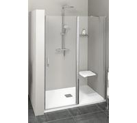 Polysan Zoom Line porta doccia 140 cm a battente cromo lucida/vetro trasparente ZL1314